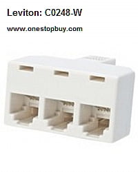 Self-Adhesive Wire Leviton Telephone Jack Kit Landline Jacks,Guides Adapter