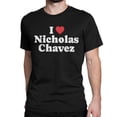 thumbnail image 1 of Camisetas para hombre y mujer, retro, de algodón, con gráfico de Nicholas Alexander Chavez Nicholas, cuello redondo, camisetas estampadas, 1 of 7