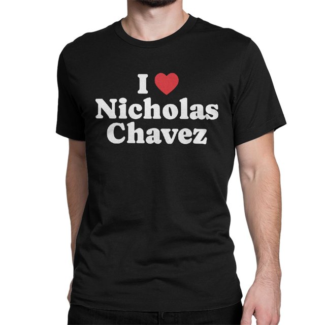 Camisetas para hombre y mujer, retro, de algodón, con gráfico de Nicholas Alexander Chavez Nicholas, cuello redondo, camisetas estampadas