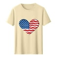 thumbnail image 4 of Busydd T Shirts for Man Round Neck Short Sleeve Independence Day Tops 4th of July American Flag Print Patriotic Tees Casual Comfy Cotton Summer Tops, 4 of 5