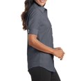 thumbnail image 3 of Mafoose Women's Short Sleeve SuperPro Oxford Shirt Black X-Small, 3 of 5