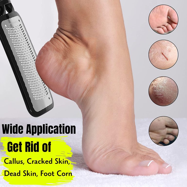 Slick- Foot File Callus Remover, Foot Scraper for Dead Skin, Foot Scrubber,  Foot Rasp, Heel Scraper, Foot Grater for Dead Skin, Callus Remover for
