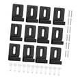 thumbnail image 2 of Luzkey 12 Pieces Metal Mirror Clips Mirror Holder Clips Kit Mirror Mount Clips with Screws Mirror Hanger Clips Set for Wall Mounting, 2 of 8