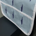 thumbnail image 3 of Shark Microwave Oven Cover, Ocean Life Pattern in Blue Shades Wildlife Under the Sea Saltwater Fauna, Water Resistant Organizer with Pockets for Kitchen, 36" x 12", Navy Blue Pale Blue, by Ambesonne, 3 of 4