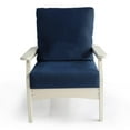 thumbnail image 2 of LuXeo Aspen 3PC Plastic Set Deep Seating Chair with End Table in White/Navy, 2 of 11