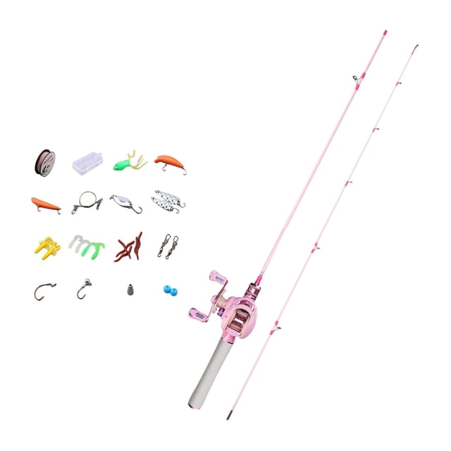 Coda de pesca telescópica Juego de equipos de pesca portátil Listo cómodo de agarre resistente Longitud izquierda 1.68m
