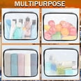 thumbnail image 4 of Bolsas de maquillaje transparentes YOQIVEXU, bolsa de aseo aprobada por la TSA, 12 unidades, 4 of 9