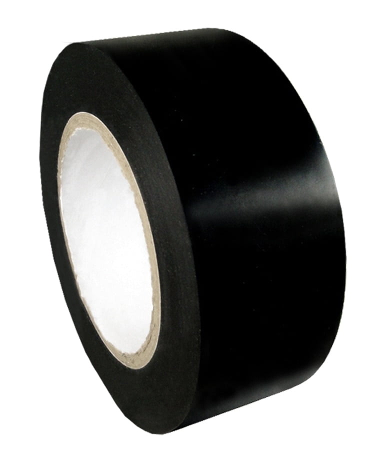 5" (125mm) PVC Pipe Wrap Tape 10 Mil ,Black [8 Rolls]