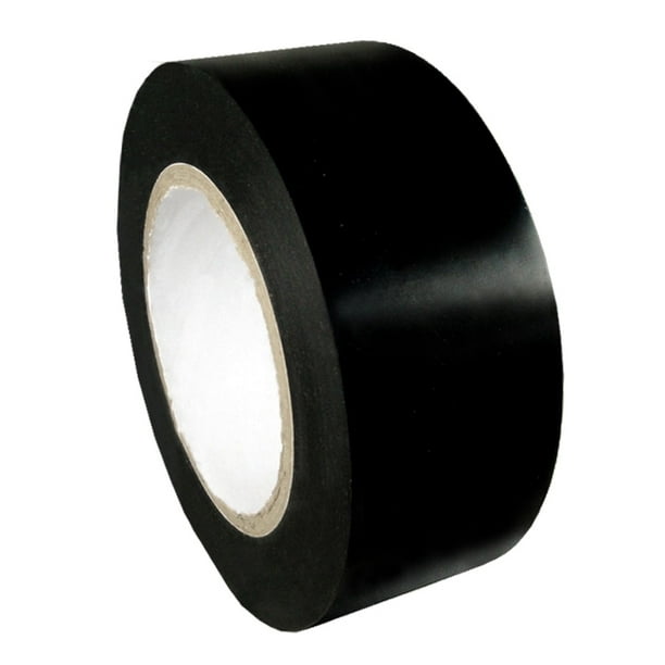 2" (50mm) PVC Pipe Wrap Tape 10 Mil ,Black [24 Rolls]