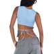 thumbnail image 5 of Lucakuins Camiseta sin mangas para mujer, cuello redondo, sin espalda, con cordones, chaleco de verano para fiesta en el club Lucakuins  moda, 5 of 6