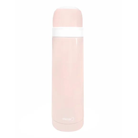 Termo Doble Pared Steiner Diseño Liso Pastel de Acero Inoxidable 500 ml Rosa