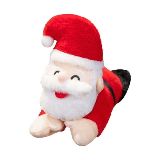 Marionnette à Main Animal Père Noël Jouet Interactif pour Fête Festive de Noël