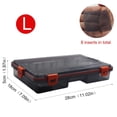 thumbnail image 2 of Caja de pesca señuelo portátil impermeable cebo gancho cajas herramienta (grande) rojo, 2 of 5