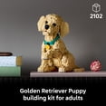 thumbnail image 4 of LEGO Icons Golden Retriever Puppy Building Set for Adults, Ages 18+ - Decor for Home, Bedroom, or Book Shelf - Gifts for Women & Men - Posable Dog Figure - 11384, 4 of 9