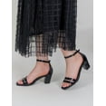 thumbnail image 2 of Sandalia con tacón Exterior Charol Color Negro Para Mujer, 2 of 3