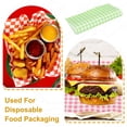 thumbnail image 5 of Uxcell Wax Paper Sheets for Food Grease Resistant Sandwich Wrapping Paper Checkered Green White 8.66'' x 8.66'', 5 of 7