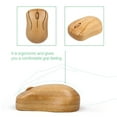 thumbnail image 3 of 2.4G Wireless Bamboo PC Keyboard and Combo Computer Keyboard Handcrafted Natural Wooden Plug and Play Yellow, 3 of 7