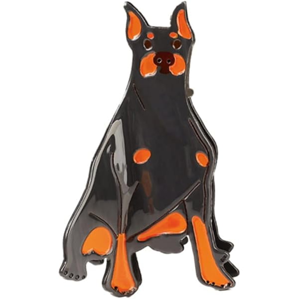 wonima11 Cute Doberman Dog Hair Clip,Fashion Acetate Hair Claw Clip,Fashion Hair Clips for Women