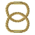 thumbnail image 7 of Uxcell 20.9'' Magnetic Window Curtain Tieback Buckle Clips Holders Polyester  Gold Tone 2pcs, 7 of 7