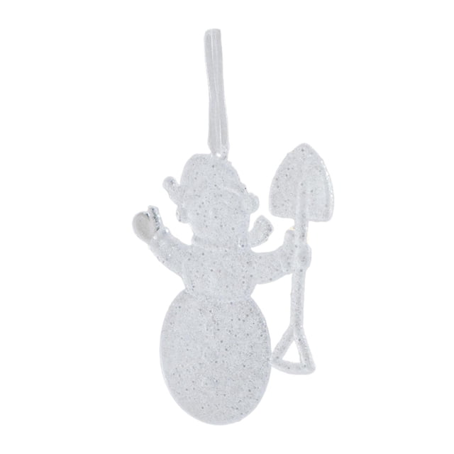 Adorno colgante para árbol de Navidad Soledad Muñeco de nieve helado acrílico