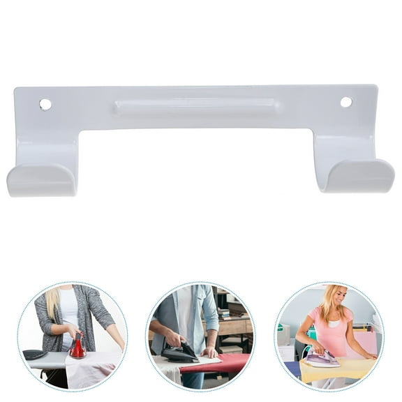 HOMEMAXS  Ironing Board Holder Wall Mount Hanger Stand over Door White