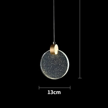 

FPWNGL Elevate your home ambiance with this must-have addition - Sophisticated sleek and elegant crystal pendant ceiling light. Enhance the luxurious and inviting atmosphere of any spac