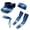 Blue Octopus Ocean, variant on Chririnla Starfish Sports Sun Visors Hats+Headband Sweatband+Arm Sleeve Cover for Men Women Moisture Wicking Summer Sunvisor Cap for Golf Tennis Running Pickleball