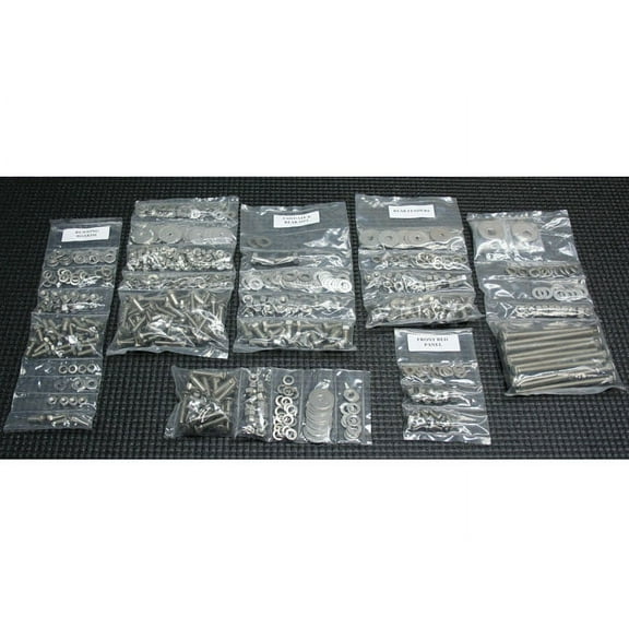 Brothers Trucks CBBK7SS67-72 Complete Bed Bolt Kit Shortbed/Stepside Polished SS