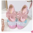 thumbnail image 5 of Girls Kid Cosplay Dress Wedding Party Shoes Glitter Sequins high Heel Mary Jane Princess Shoes, 5 of 7