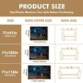 thumbnail image 5 of Throw Sofa Cover Soft Washable Decorative Couch Covers for 3 Cushion with Tassels Furniture Protector for Pets and Kids 71x91in, 5 of 5