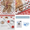 thumbnail image 2 of Fsddascl Merry Christmas Blackout Curtains for Bedroom/Living Room, Thermal Insulated Kitchen Curtains, Xmas Gingerbread Red Polka Dots Winter Grommet Darkening Window Treatment Drapes 27.5"x39"x2, 2 of 6