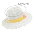 thumbnail image 3 of Odeerbi Toddler Hat Baby Boys Girls Cotton Bucket Hat Summer Sun Hat for Sun Protection 2024 Fashion Flower Print Mesh Breathable Cap Cute Sunscreen Hat Yellow, 3 of 4