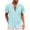 Mens T Shirts Sky Blue, variant on Sinpiling Mens Eyelet Shirts Short Sleeve Button Up Collared Hollow Out T-Shirts Casual Solid Lightweight Basic Comfort Lapel Tops