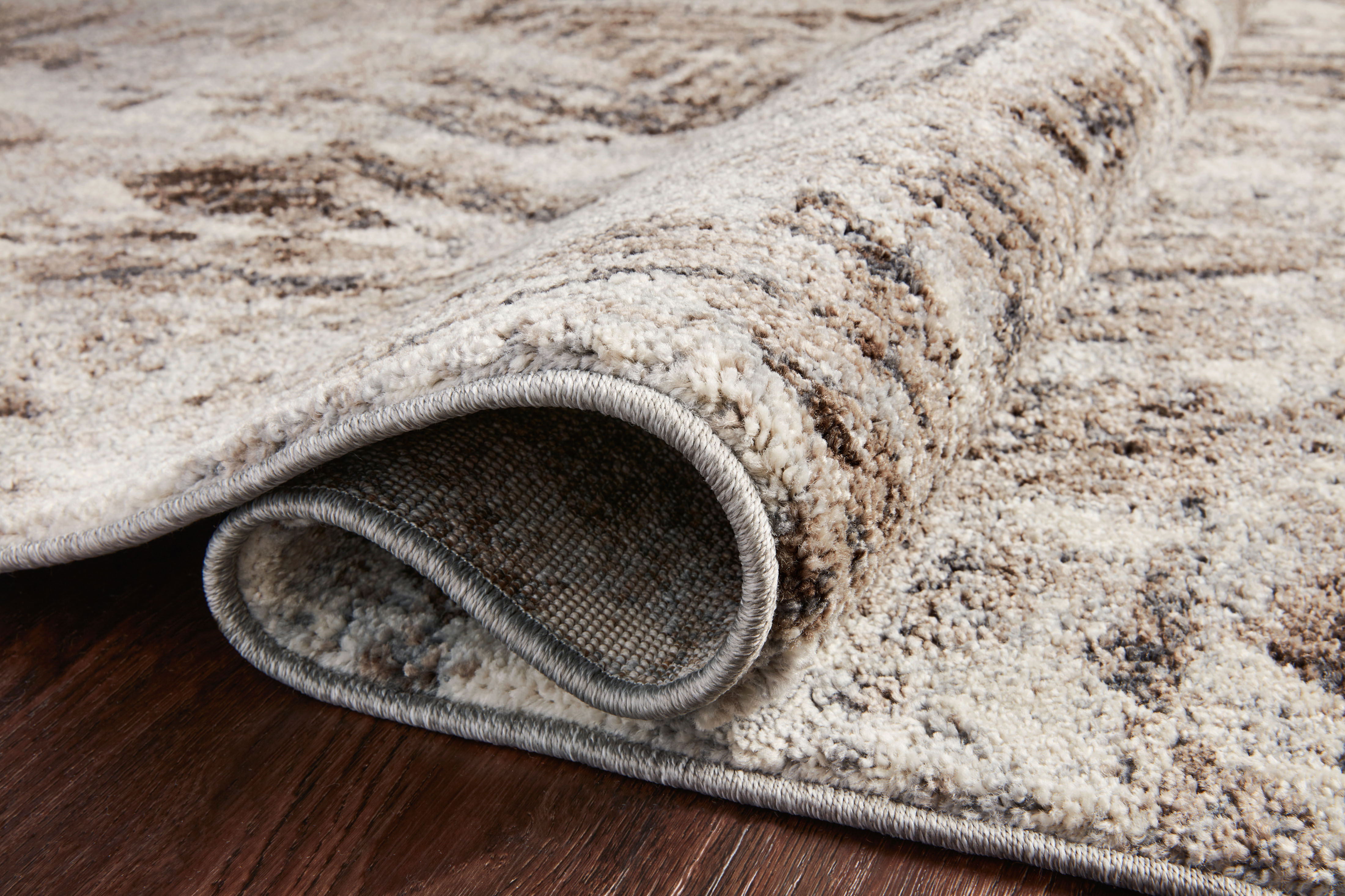 Loloi Austen AUS-03 Abstract Natural / Mocha Area Rug 2'-0" x 3'-0"