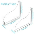 thumbnail image 3 of Bathtub Guard Acrylic, Acrylic Shower Water Barrier, Clear 2-Pack Acrylic Bathtub Guard, Transparent Water Barrier for Shower Corner, by Honglin, 3 of 9