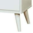 thumbnail image 4 of Benzara Lennart II Mid-Century Modern Nightstand, White Finish, 4 of 5