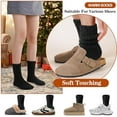 thumbnail image 4 of Merino Wool Boot Socks Size 5-9 Thermal Winter Warm Thick Cozy Hiking Socks for Men Women 3 Pairs, 4 of 6