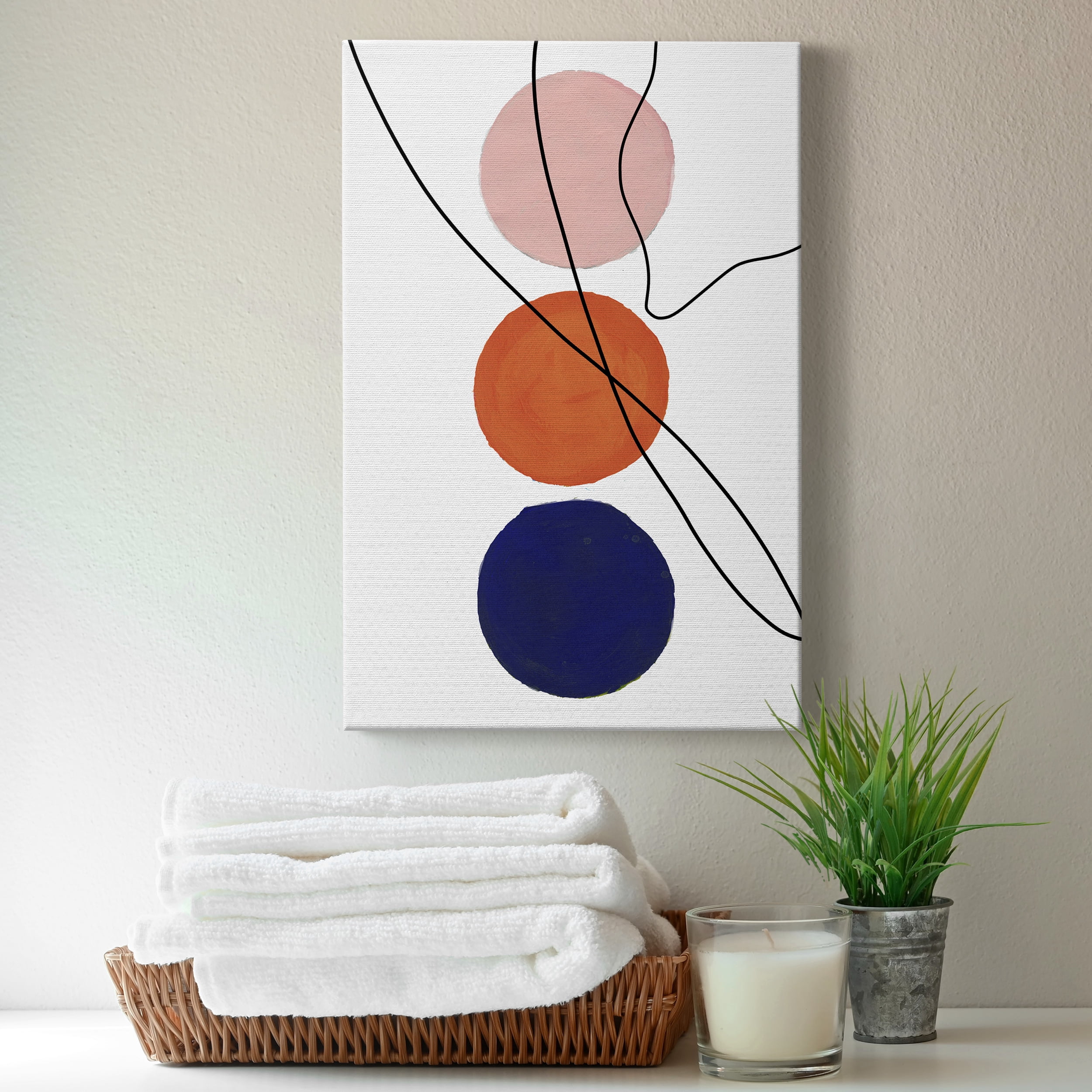 Millenium Geo Abstract Premium Gallery Wrapped Canvas - Ready to Hang - 24 x 36