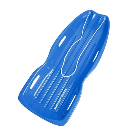 Slippery Racer Downhill Xtreme Adults and Kids Toboggan Snow Sled, Blue