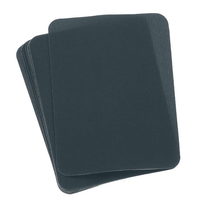 Parches de tela Uxcell para planchar gris oscuro 4.9"x3.7" para ropa, paquete de 10