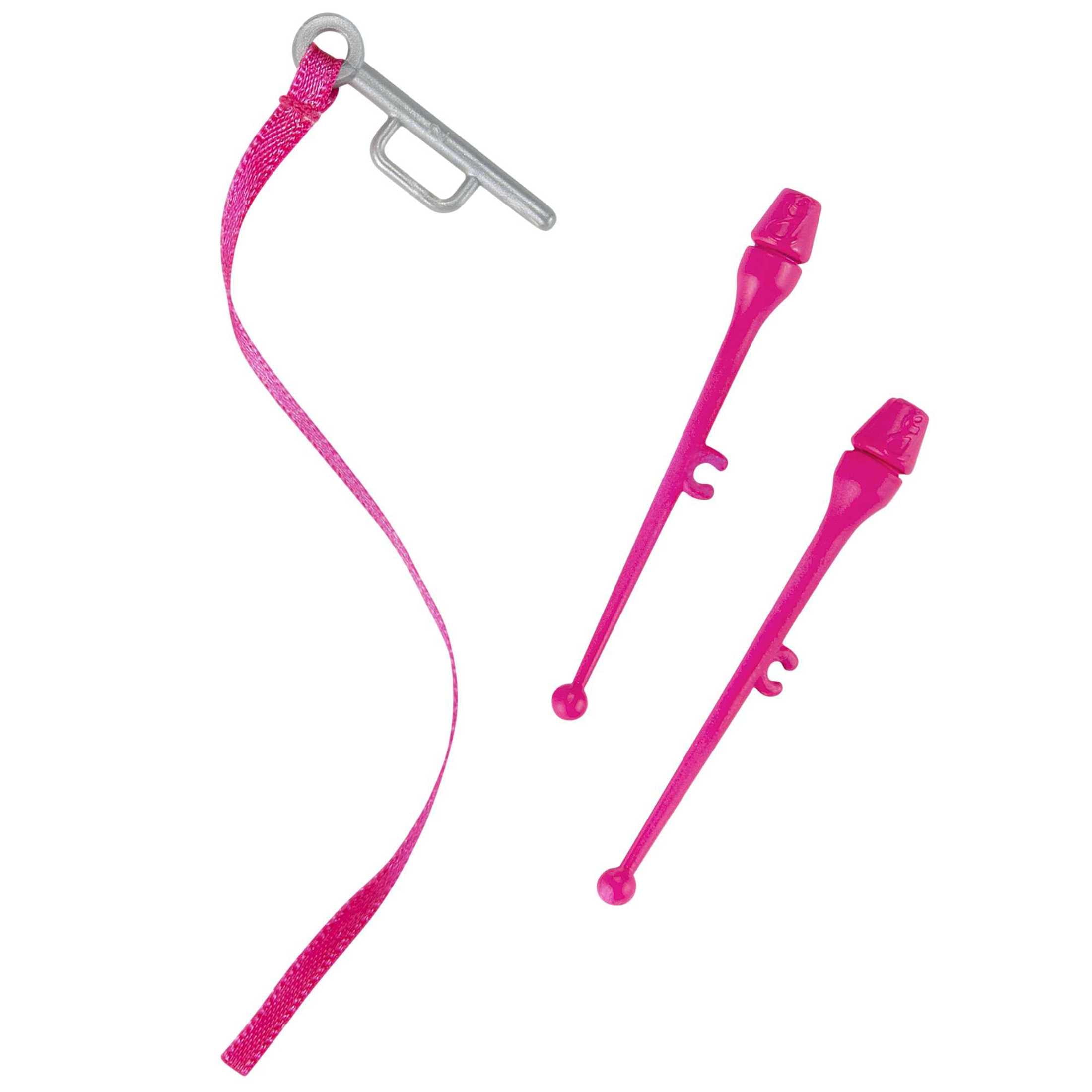 Barbie Rhythmic Gymast Doll, Brunette Fashion Doll with Metallic Leotard & Dancing Accessories