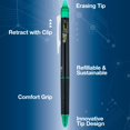 thumbnail image 4 of Bolígrafos de gel borrables Pilot FriXion Synergy 0,5 mm verde, paquete de 12, 4 of 8