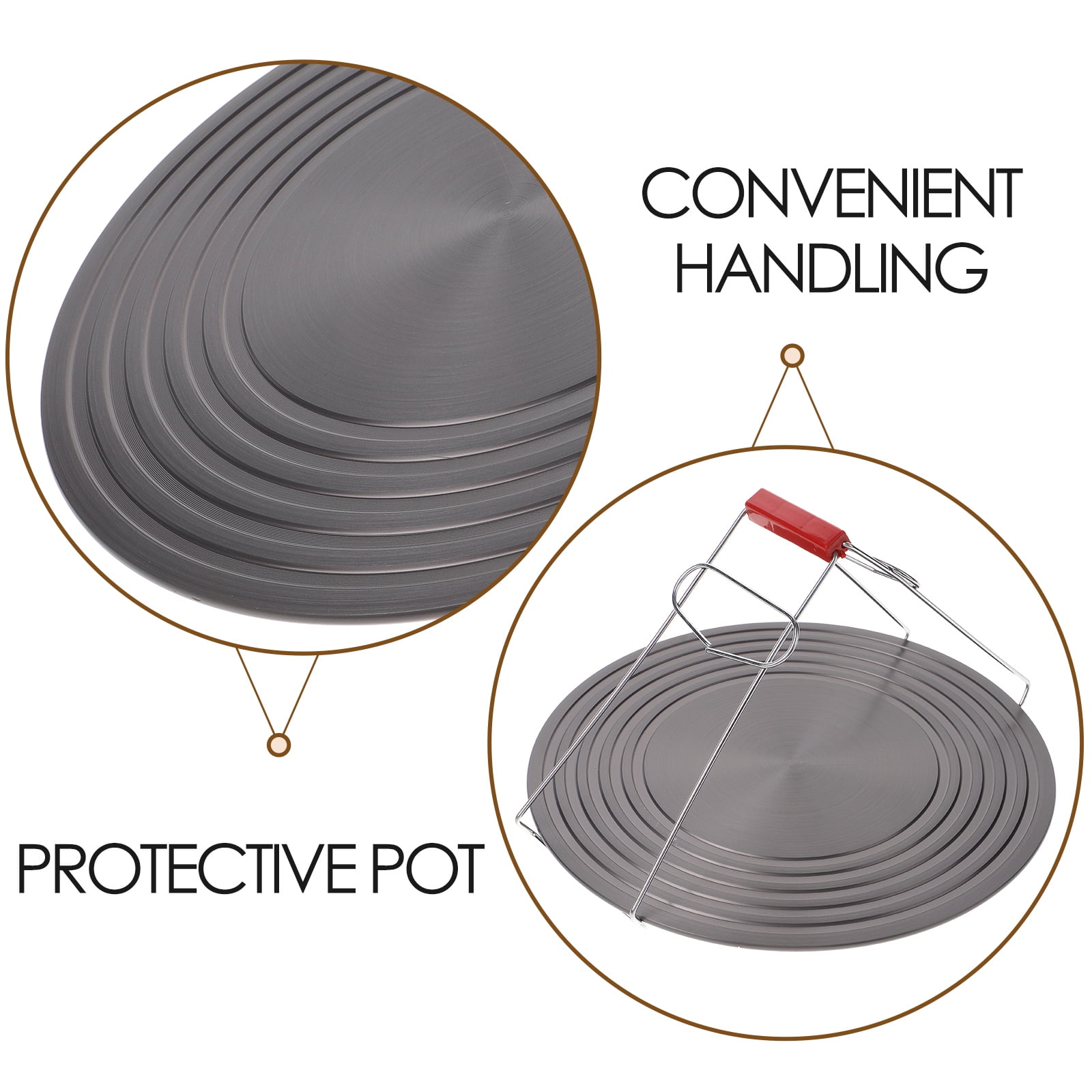 LEXSOMEO Heat Diffuser Plate 20cm Heat Diffuser Gas Stove Diffuser Heat Conduction Plate Non-stick Hob Ring Plate For Gas Stove Cooktop