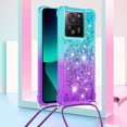 thumbnail image 2 of Funda para Xiaomi 13T/13T PRO 5G Brillantina Líquida Divertida Reluciente y con Cristales en Movimiento Cuerpo Cruzado con Cordón Ajustable, 2 of 5