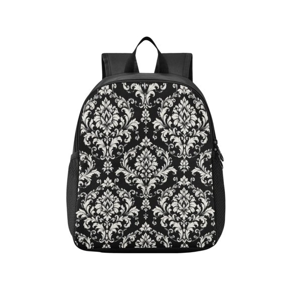 Toddler Backpack Classic Floral Vintage Pattern Waterproof Lightweight Backpack Casual Mini Daypack for Daycare & Travel