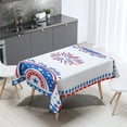 thumbnail image 4 of TOWED22 Independence Day Table Cloth Coffee Table Table Cloth Holiday Decoration Cloth Cotton Linen 70x70cm(D), 4 of 5