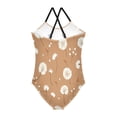 thumbnail image 2 of Girls' One-piece Swimsuit Cross Back Bathing Suit Beach Surfing Sizes 3T-10T Adorabledandelion Pattern, 2 of 9