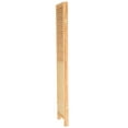 thumbnail image 3 of Oriental Furniture 6 ft. Tall Louvered Beadboard Room Divider Natural - 3 Panel, 3 of 6