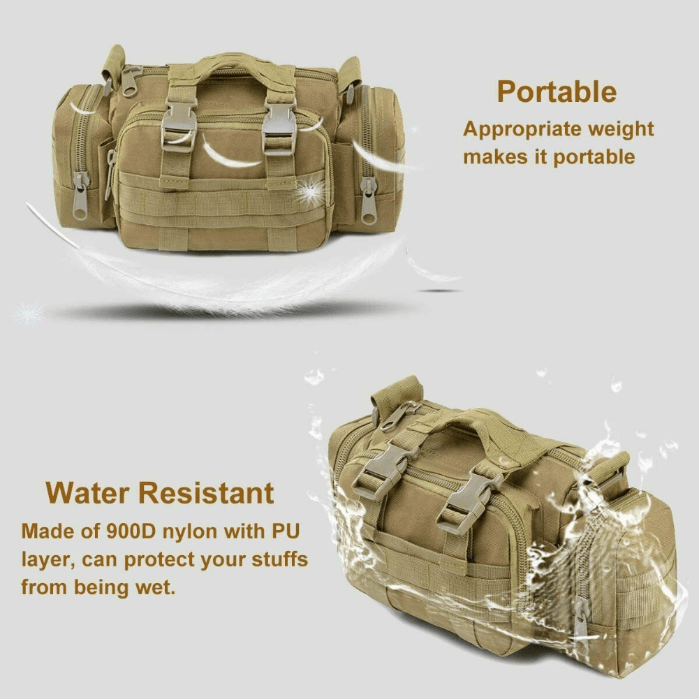 Small Molle Duffle Bag Men Gym Bag Waist Bag Fanny Pack Workout Pouch Travel Carry On Bag