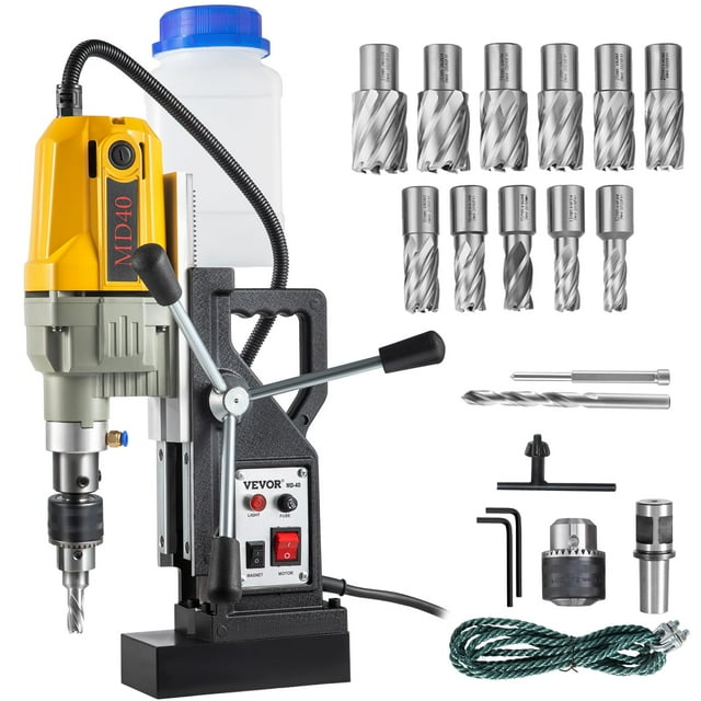 Taladro magnético VEVOR 1100W 40 mm de diámetro de perforación 12000N